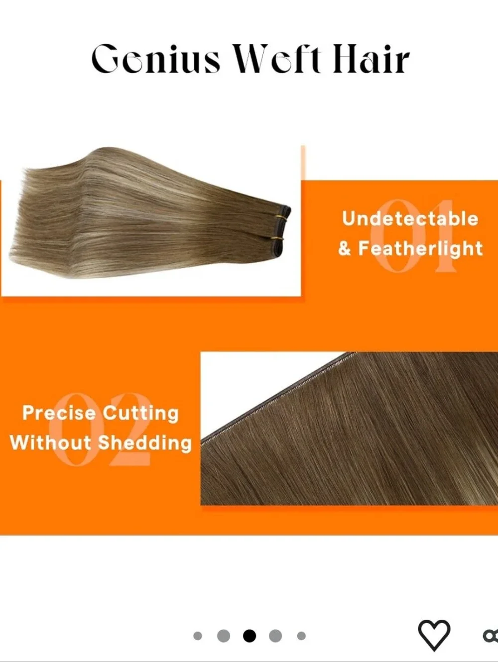 Sunny Hair Genius Weft Hair Extensions Human Hair Blonde Balayage 14